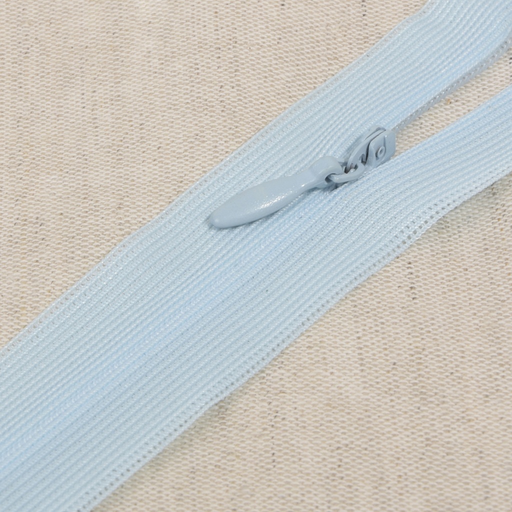 Seam-covered zipper G22 baby blue