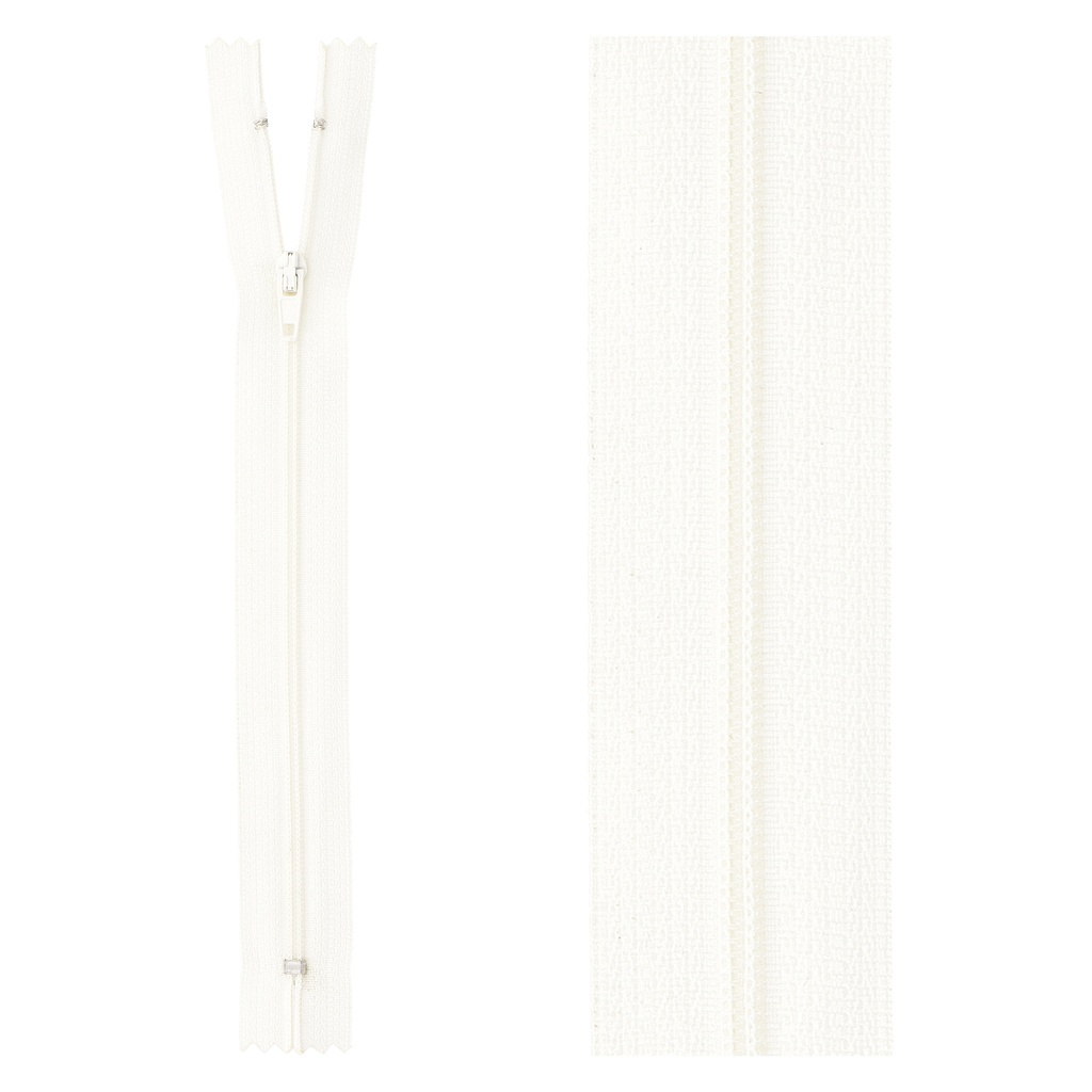 Zipper indivisible G15 ivory