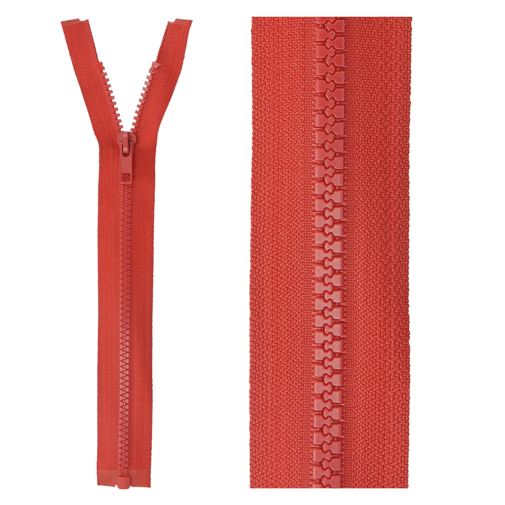 Divisible zipper G25 red