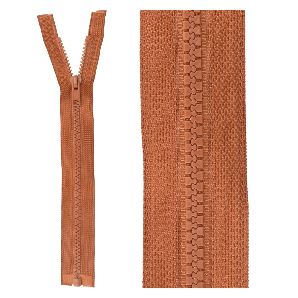 Divisible zipper G55 rust