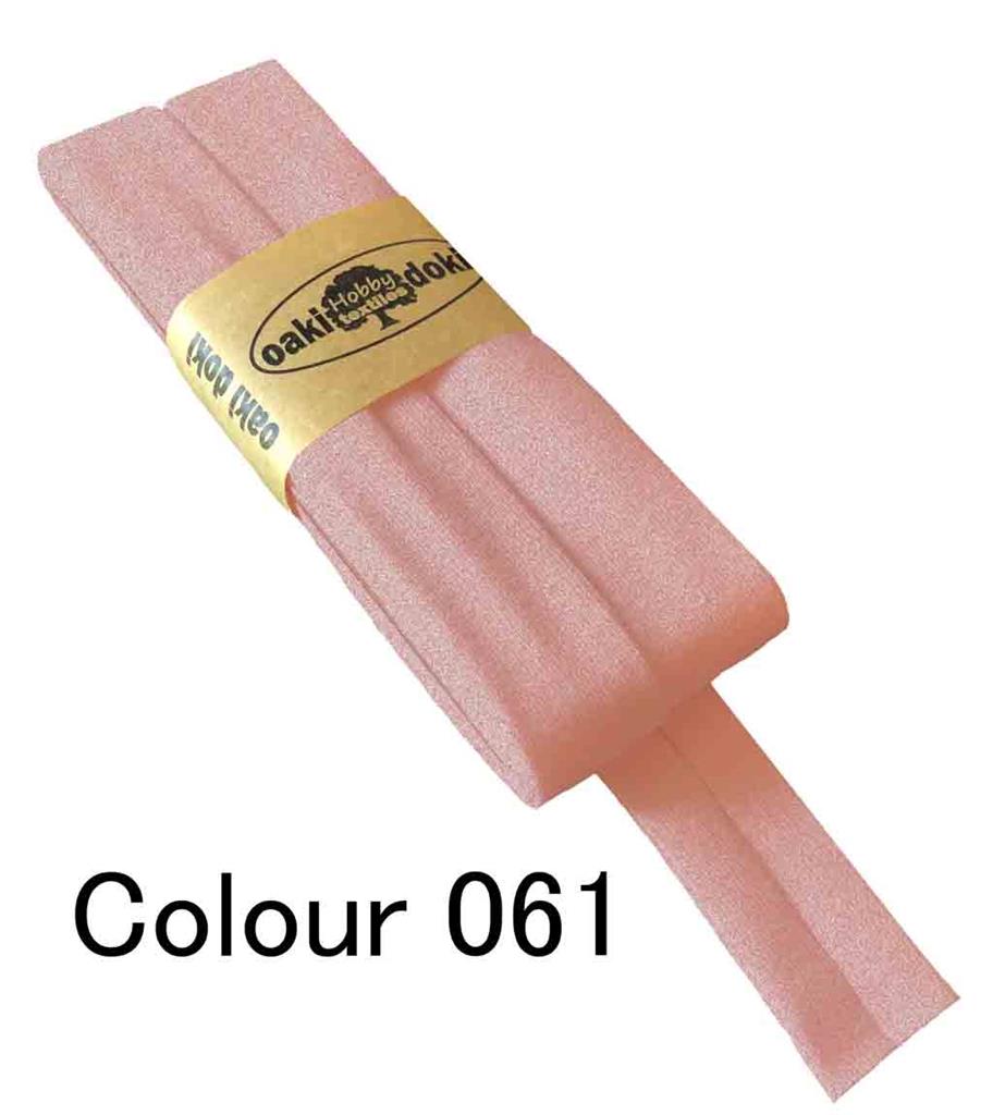 Jersey Schrägband | oaki doki | verschiedene Farben | 3Meter, 20mm meliert rosa 061