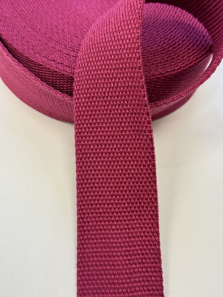 Sangle 40mm coton mélangé « Soft » | différentes couleurs fuchsia