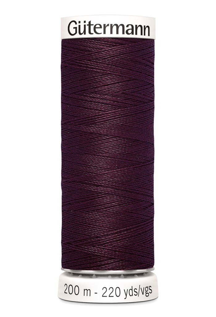 Tout à l'égout Gütermann 200m | Couleur bordeaux 130