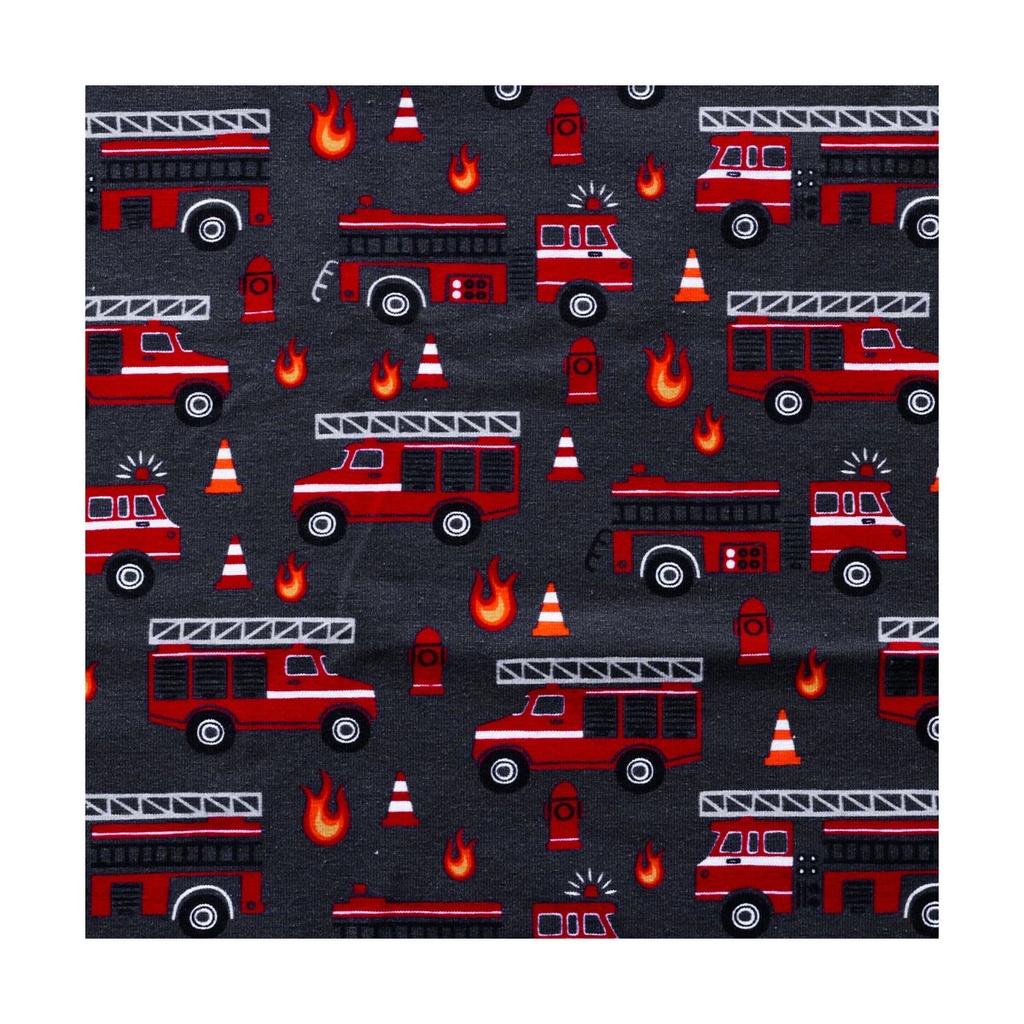 Cotton jersey | Fire department | anthracite