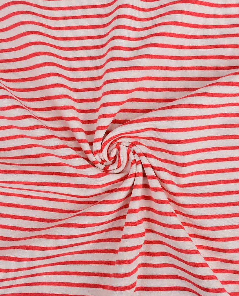 Cotton jersey | Stripes red