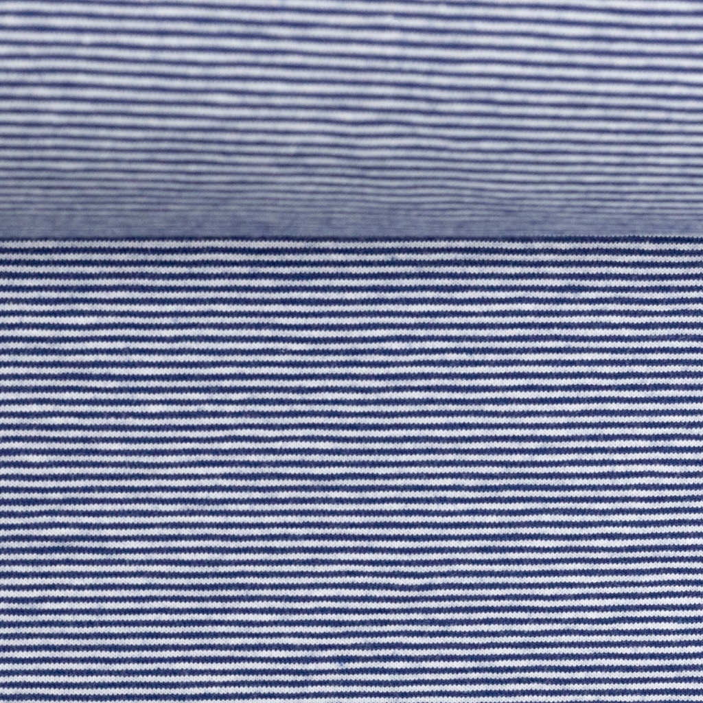 Jersey | Bella by Swafing | Stripes, 1mm, blue/white