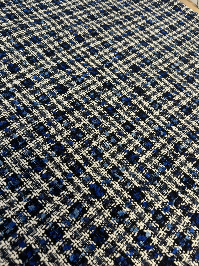 Coat fabric | When Chanel Calls | Chanel, blue | Burda by Editex