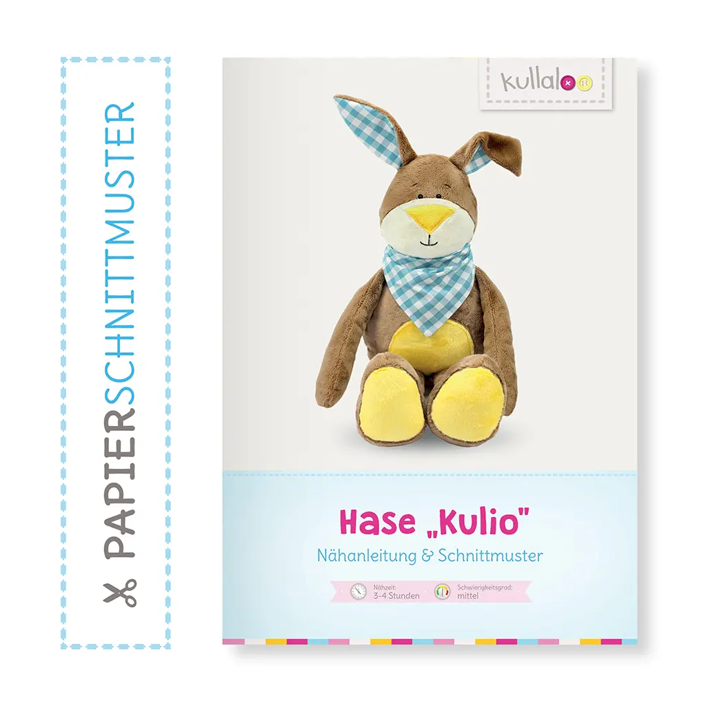 Kullaloo Papierschnittmuster “Kulio” Hase