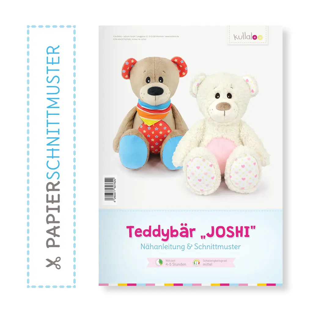 Kullaloo Papierschnittmuster “Joshi” Teddy