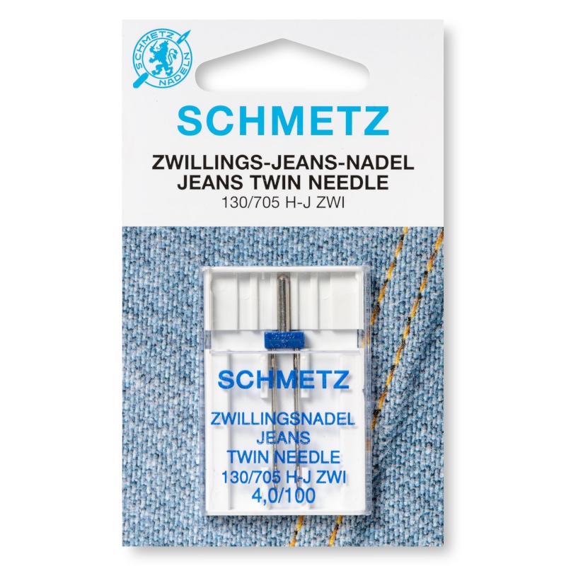 Schmetz Zwillingsnadel Jeans 100/ 4,0/ System 130/705 H-J/ 1 Nadel