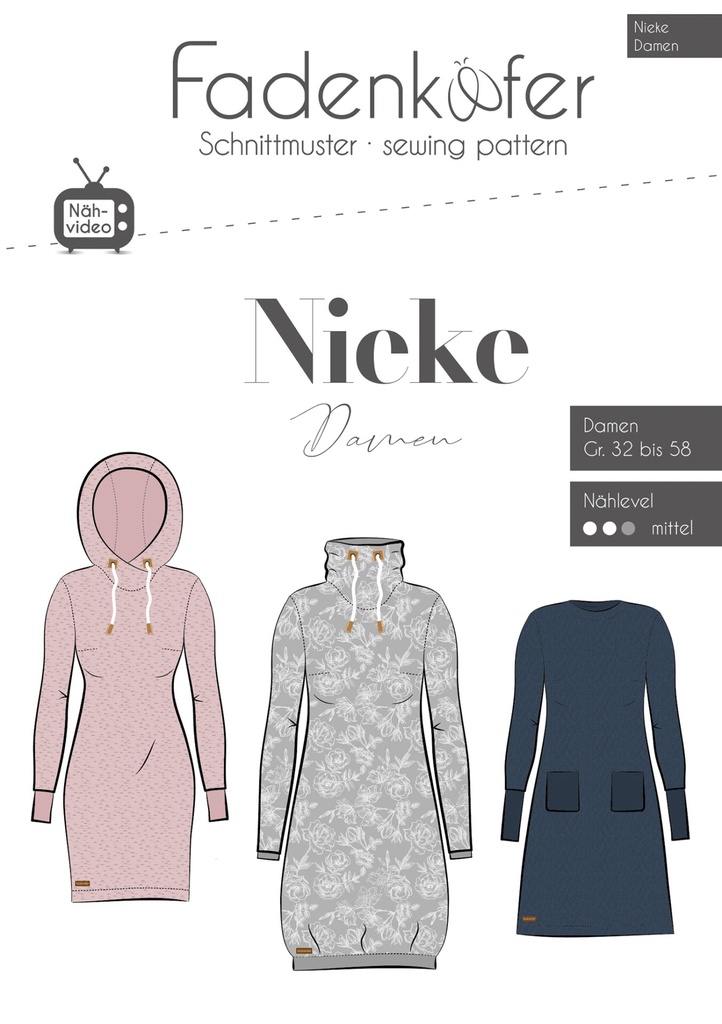 Sewing pattern | Nieke by Fadenkäfer | Women's dress