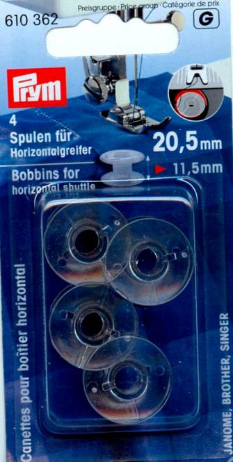 Prym Nähmaschinen-Spulen Horizontalgreifer 20,5 mm