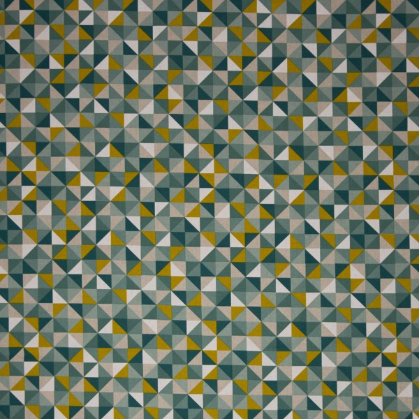 Canvas | Emma By Swafing | Triangles, turquoise