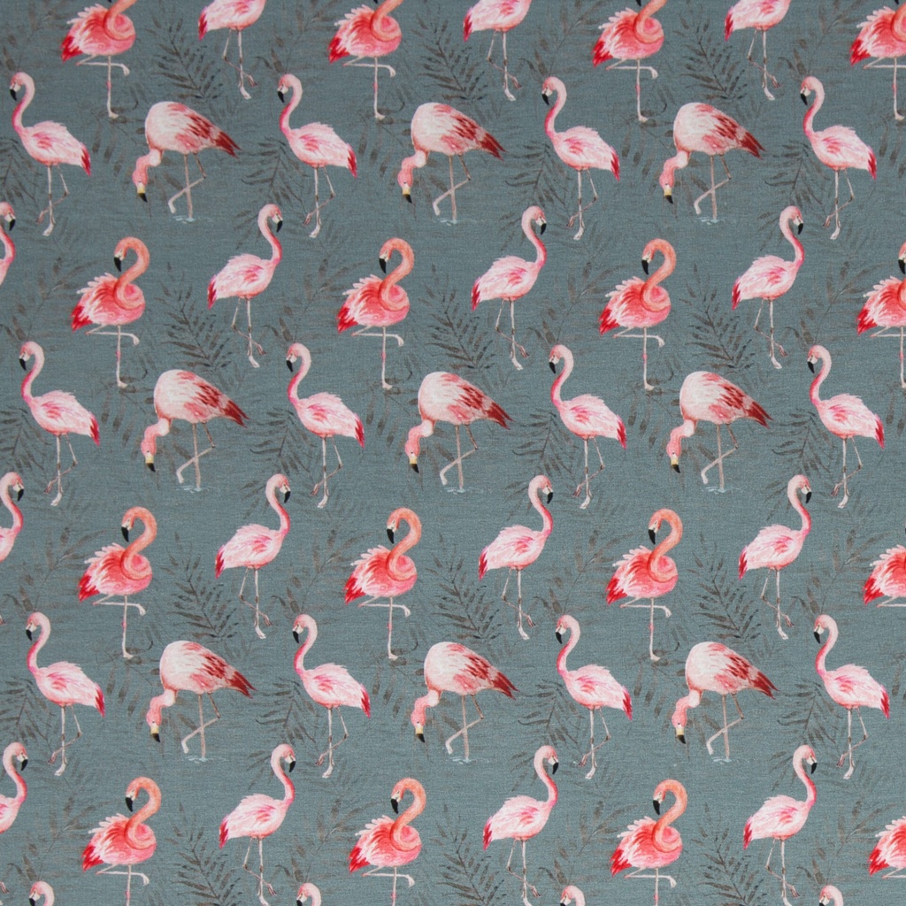 Jersey | Animals by Christine Zielinski | Flamingos, dunkelgrau