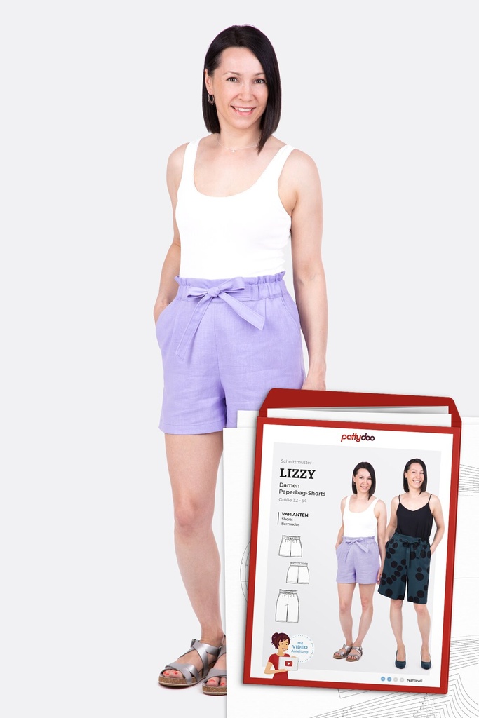 Sewing pattern | Lizzy by Patty Doo | Paper bag shorts