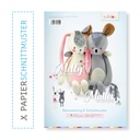 Kullaloo Doppelpapierschnittmuster Kuscheltiere „MELLY & MATTES“ by Lila-Lotta