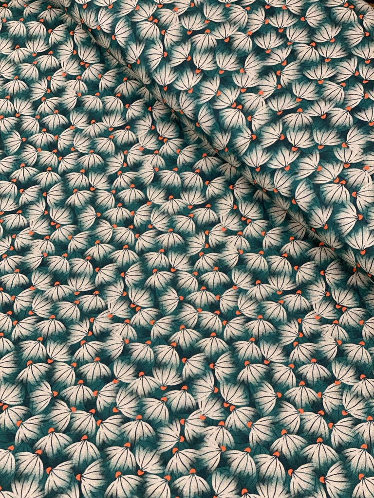 Viscose jersey | Flowers by TDC Design | Flowers, abstract, green