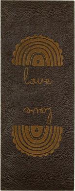 Kink label imitation leather rainbow love brown