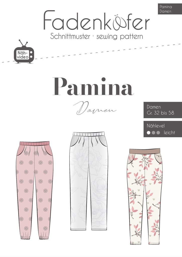 Sewing pattern | Pamina by Fadenkäfer | Pants for women