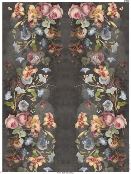 Jersey Panel | AUSSTELLUNGSTÜCK Flower Garden by Stenzo | 150cm*200cm