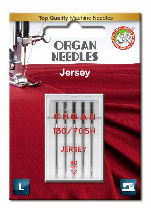 Organ jersey needle size 80/ system 130/705H/ 5 needles