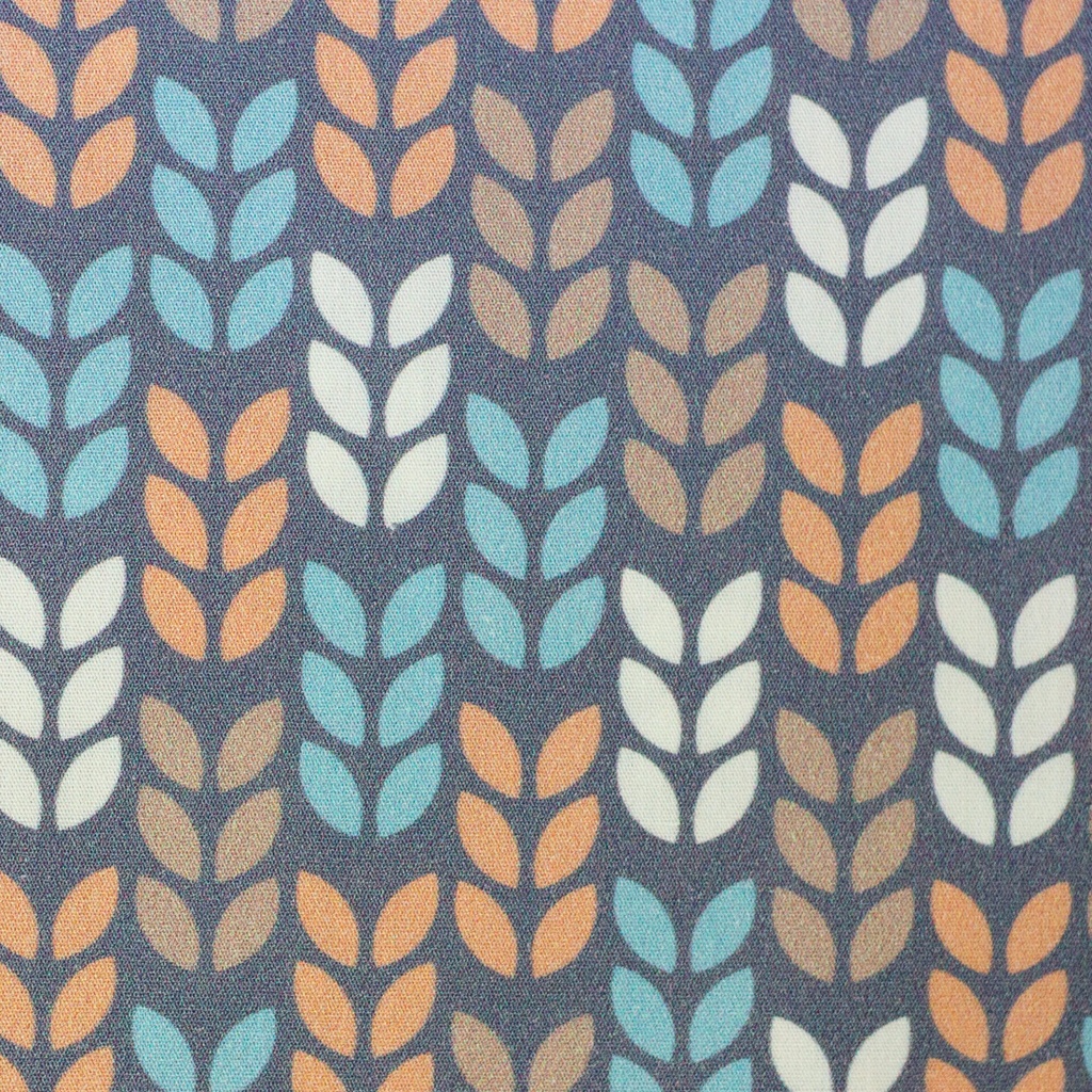 Cotton woven fabric | Kansas by Swafing | Leaves, variegated/dark gray