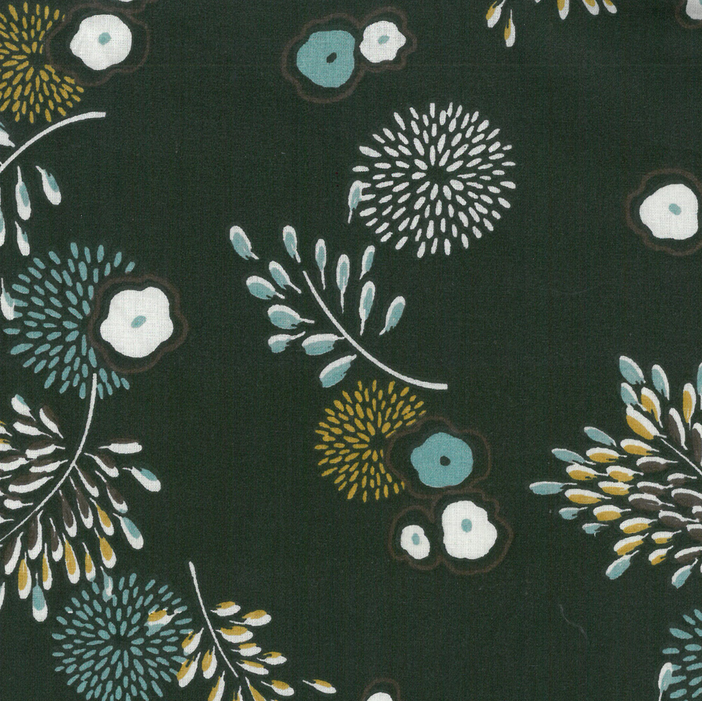 Cotton woven fabric, chazine, flowers