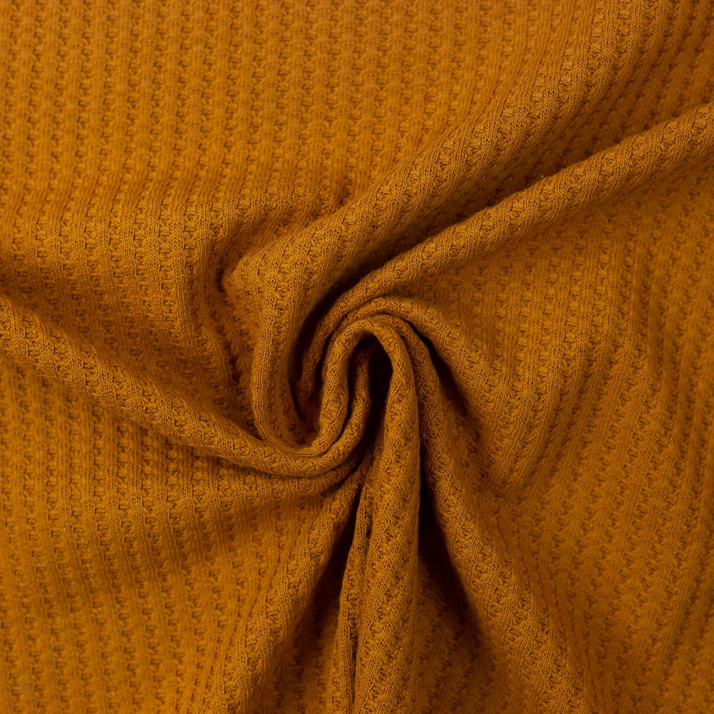 Tricot gaufré | Rocko par Swafing | Uni, ocre