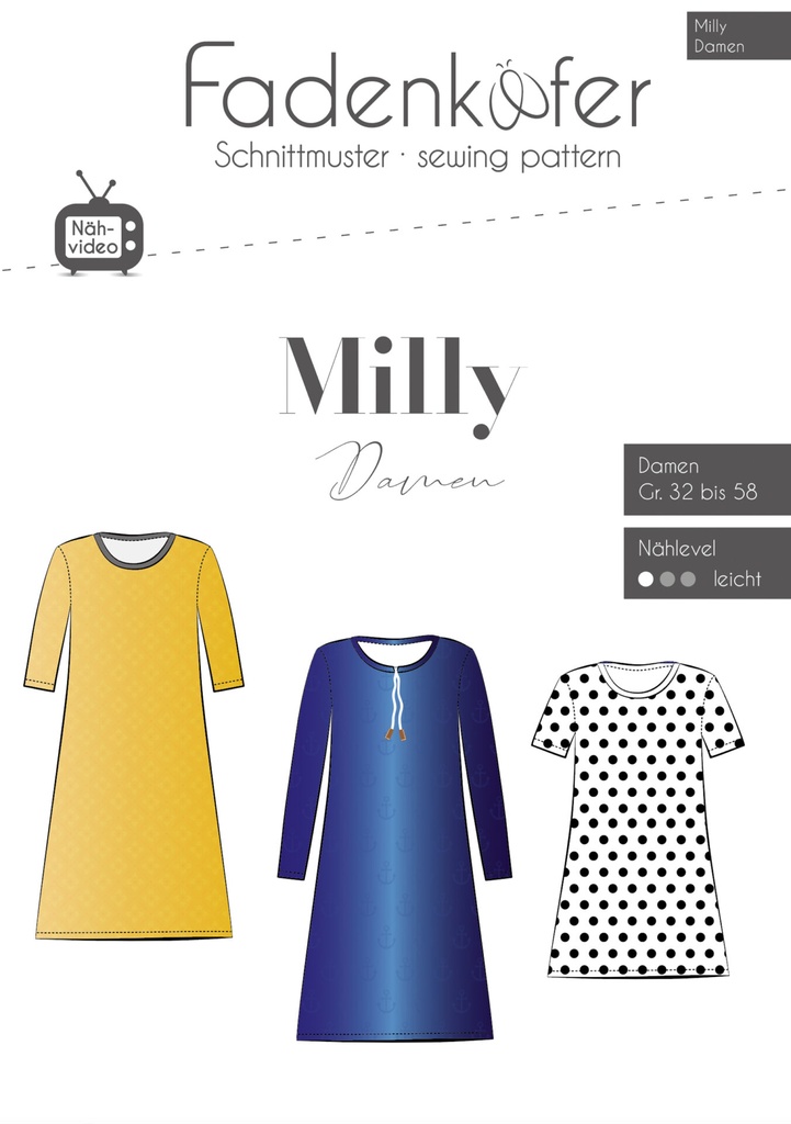 Fadenkäfer | Basickleid Milly Damen