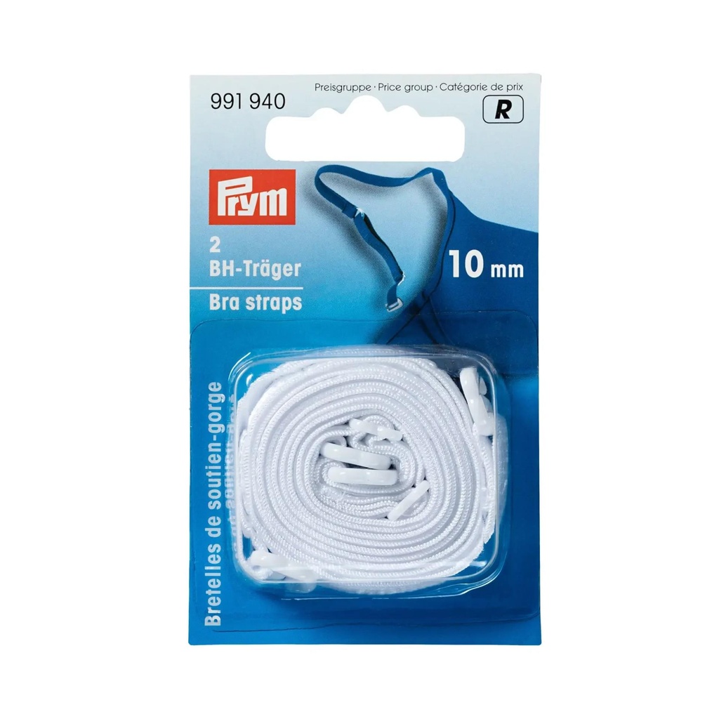 Prym | Bra straps, 10mm, white