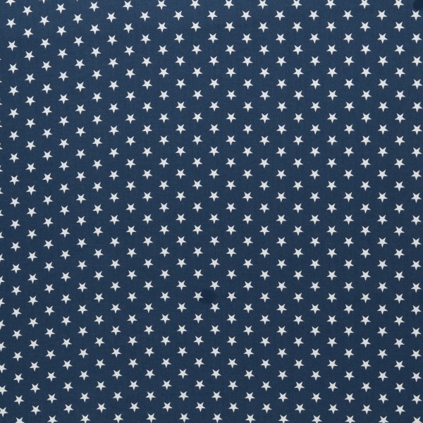 Cotton woven fabric with stars | Carrie by Swafing | dark blue