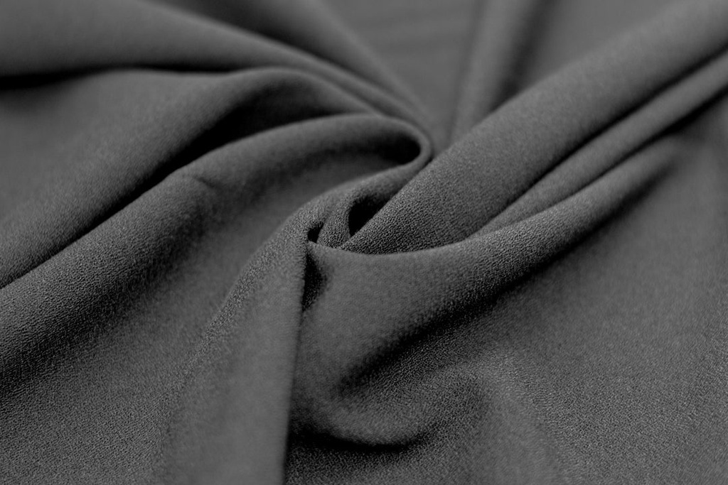 REMAINING PIECE | 1.6 meters | Viscose crepe stretch | TopTex | Black