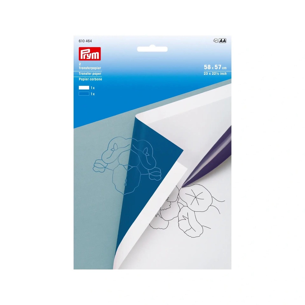 Prym - Transferpapier weiss-blau