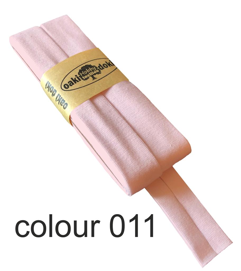 Jersey Schrägband | oaki doki | verschiedene Farben | 3Meter, 20mm<span> - </span>rosa