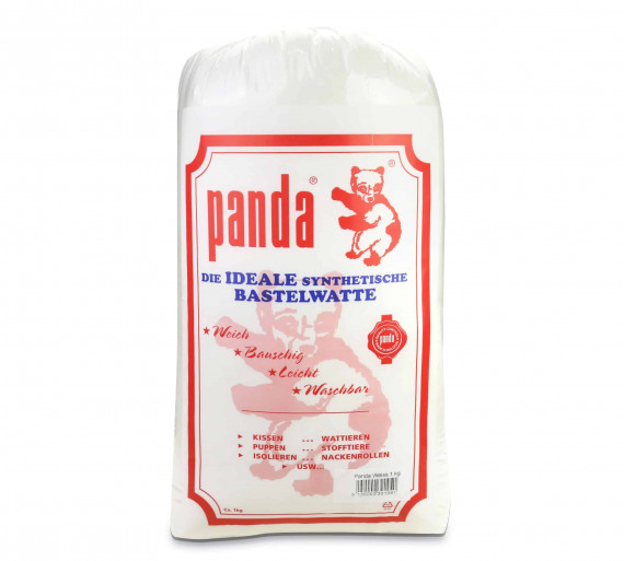 Füllwatte Panda weiss 1kg , Rembourrage blanc