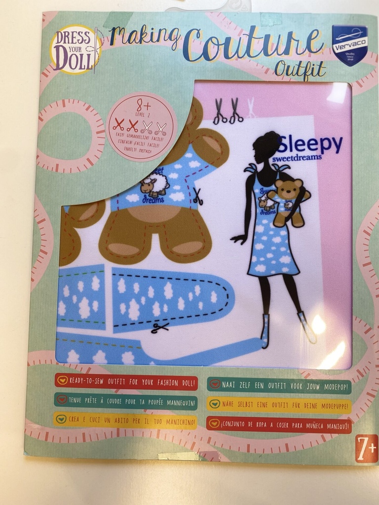 Outfit | Dress Your Doll | Children's sewing set <span> - </span>Sleep "Sweet Dreams"