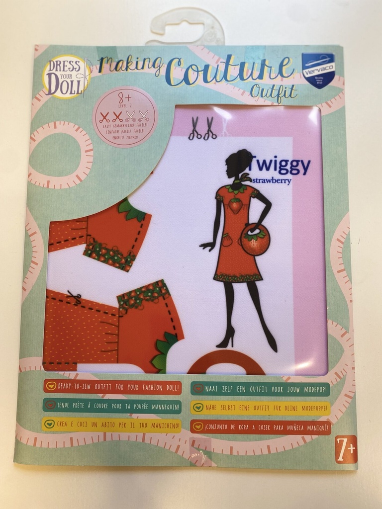 Outfit | Dress Your Doll | Children's sewing set<span> - </span>Twiggy strawberries