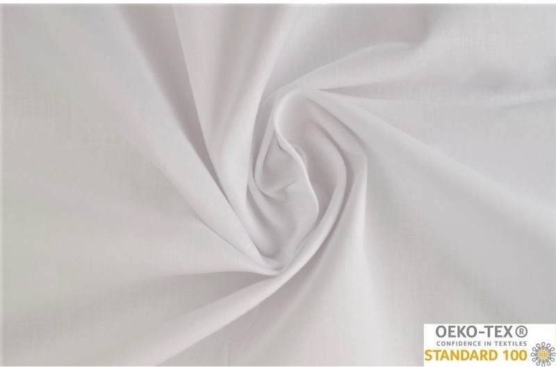 Coton 240cm blanc - extra large pour nappes, draps, etc...