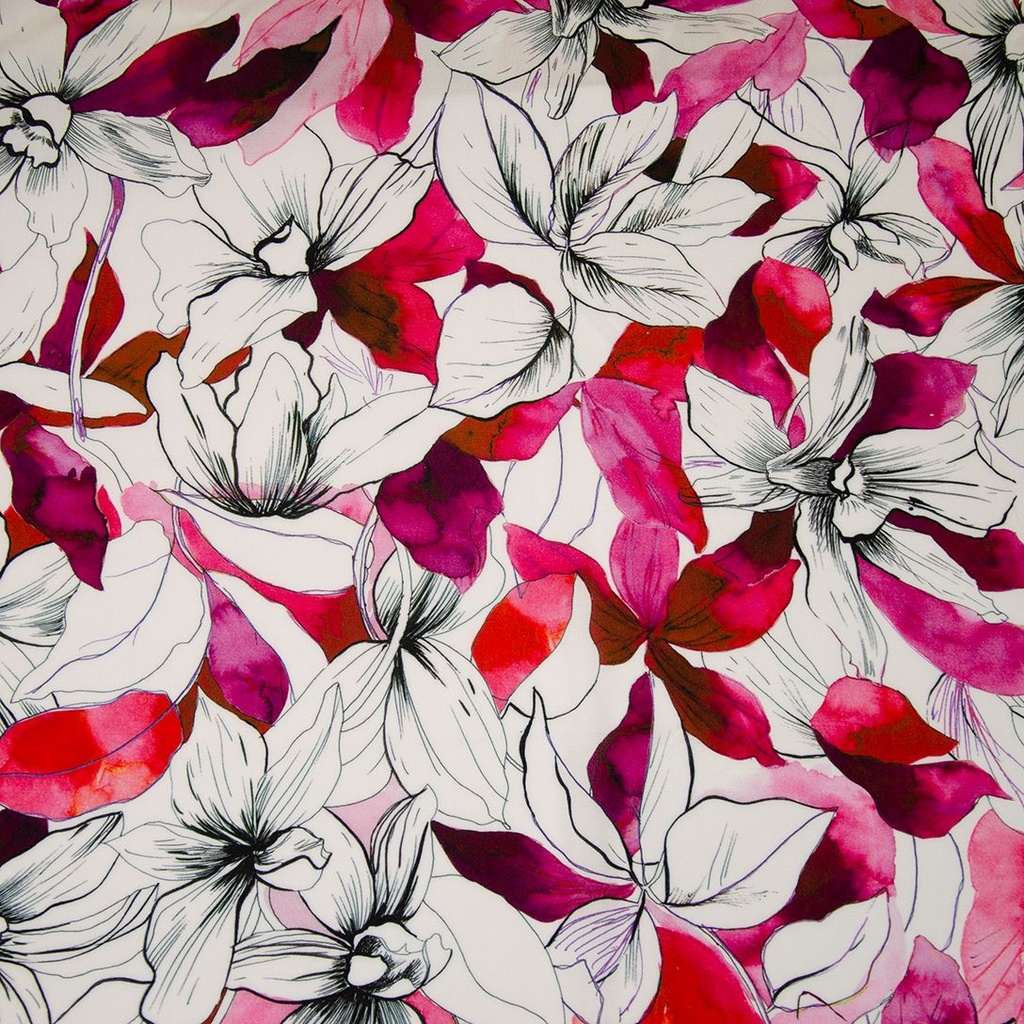 Viscose | Yary by Hilco | flowers | pink