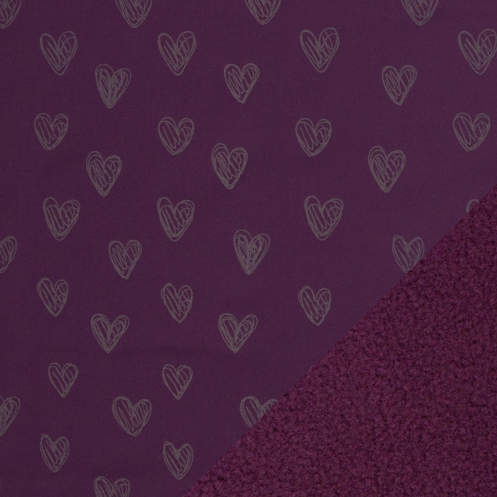 Softshell | Sakura | Relecting, hearts, purple