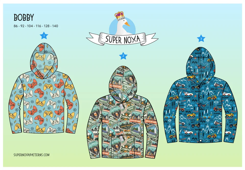 paper pattern | Bobby (Kids) Sweater by Supernova | Gr. 86 - 140 #1