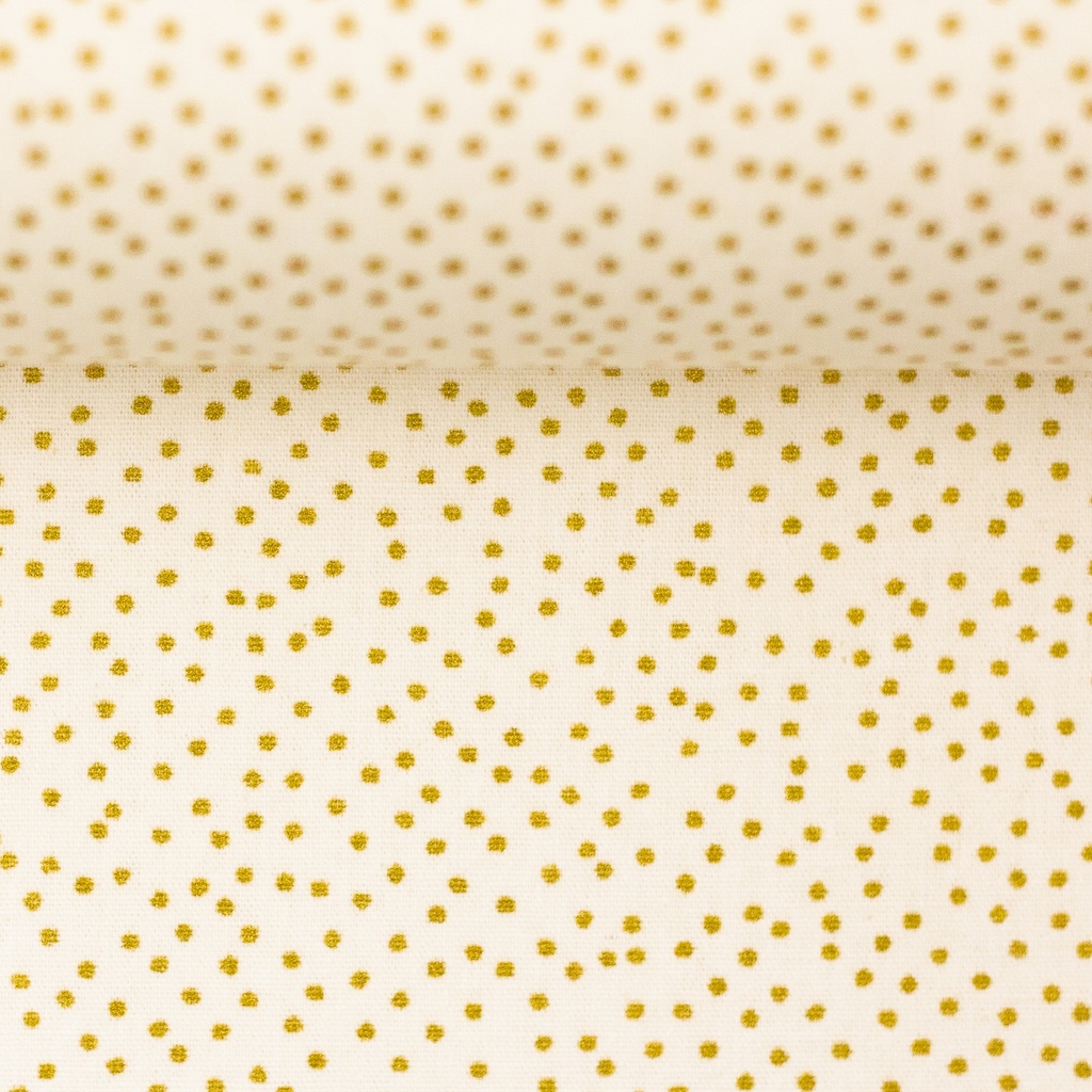 Cotton woven fabric, Christmas | Neuss by Swafing | cream with golden dots