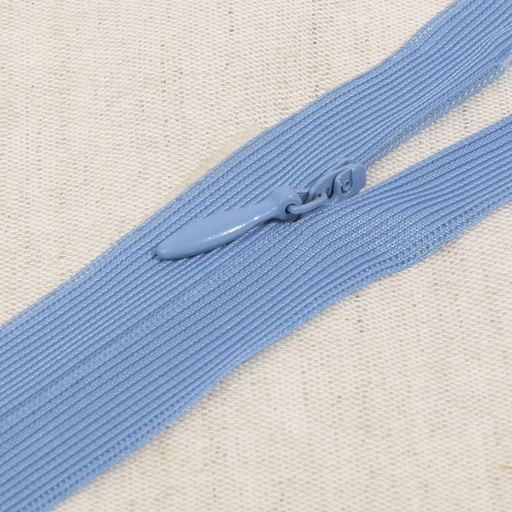 [RVSTEINT22F837] Fermeture éclair recouverte de coutures G22 bleu Delft