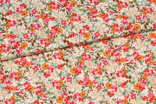 [0205579] Italian viscose | flower garden | A la Ville