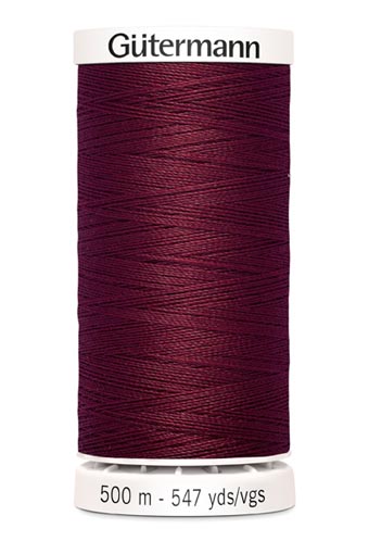 [701920-369] Gütermann tout-à-l'égout 500m couleur : rouge bordeaux 369