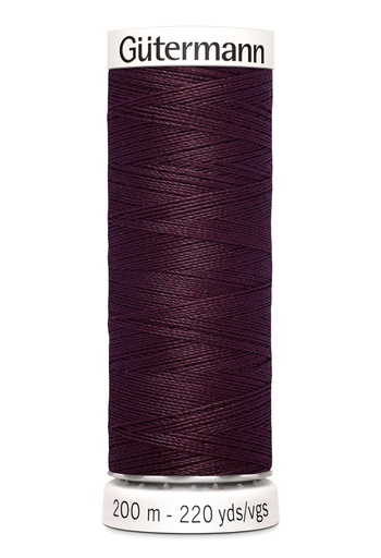 [748277-130] Tout à l'égout Gütermann 200m | Couleur bordeaux 130