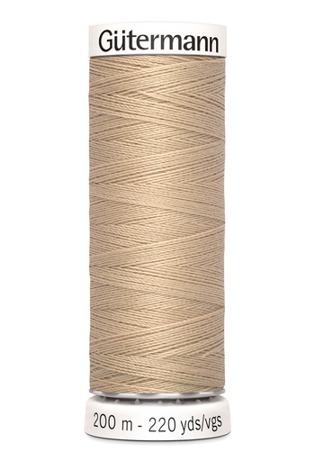 [748277-186] Tout à l'égout Gütermann 200m | Couleur beige 186