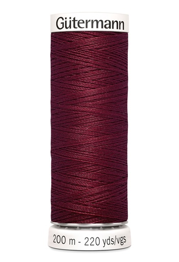 [748277-368] Tout à l'égout Gütermann 200m | Couleur bordeaux 368