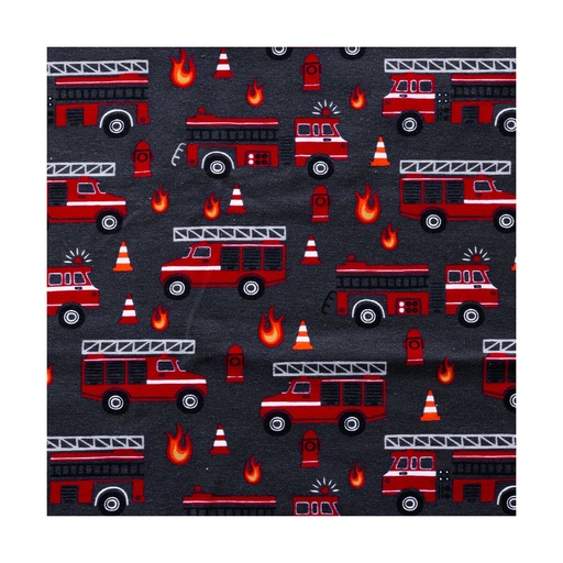 [A11617-810] Cotton jersey | Fire department | anthracite