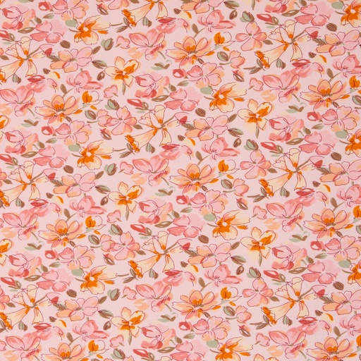 [082268-789431] Cotton jersey | Jona by Swafing | Sea of ​​flowers pink